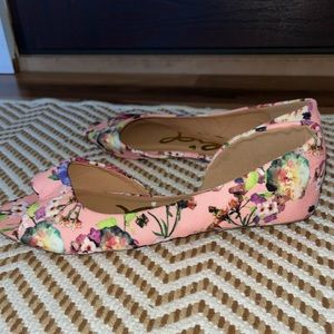 Qupid Floral Pink Flats